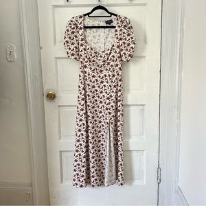 Danielle Bernstein Puff Sleeved Maxi Dress - Size 2